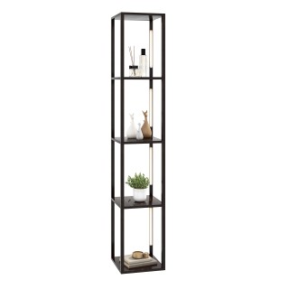 Costway  Επιδαπέδιο Φωτιστικό με Ράφια και Μοντέρνα Σχέδια, LED Λάμ...