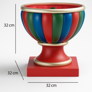 BAKAJI Βάση Χριστουγεννιάτικου Δέντρου Κυπέλλου Κόκκινο Πράσινο και...