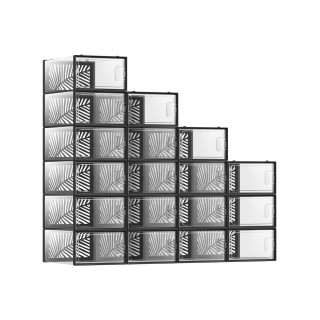 SONGMICS Σετ 18 Κουτιά Αποθήκευσης Παπουτσιών 33 x 23 x 14 cm Μαύρα... SONGMICS Σετ 18 Κουτιά Αποθήκευσης Παπουτσιών 33 x 23 x 14 cm Μαύρα...