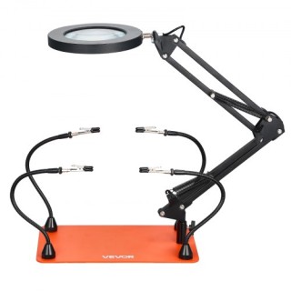VEVOR Σταθμός Συγκόλλησης με Μεγεθυντικό Φακό LED και 4 Βραχίονες F...