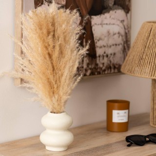 Atmosphera Ανθοσύνθεση με Λευκό Κεραμικό Βάζο Glen Ύψους 42εκ 206532 Atmosphera Ανθοσύνθεση με Λευκό Κεραμικό Βάζο Glen Ύψους 42εκ 206532