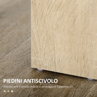 HOMCOM Μοντέρνο Τραπέζι Τραπεζαρίας από Ξύλο για 4-6 Άτομα 120x69x7...