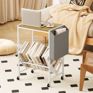 Costway Ξύλινη Βάση Πικάπ με Αποθήκευση Δίσκων & Θήκη Περιοδικών JV...