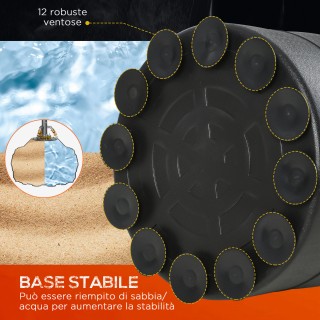 HOMCOM  Αυτόνομος Σάκος Πυγμαχίας με Βάση που Γεμίζεται με Νερό και...