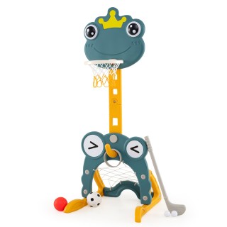 Costway Παιδικό Πολυλειτουργικό Κέντρο Δραστηριοτήτων 4-σε-1 με Μπα...