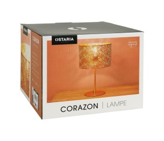 Ostaria Λάμπα μεταλλική Καρδιά Χρυσή -36165