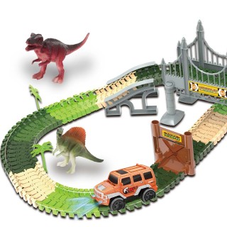 BAKAJI  Ευέλικτη Πίστα Αυτοκινήτων Πάρκο Δεινοσαύρων Κατασκευή 192 ...