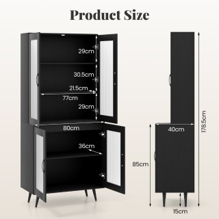 Costway Κομψό Πολυχρηστικό Ντουλάπι 60 x 35,5 x 42 cm με Ρυθμιζόμ... Costway Κομψό Πολυχρηστικό Ντουλάπι 60 x 35,5 x 42 cm με Ρυθμιζόμ...