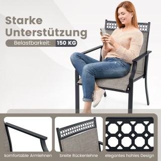 Costway Σετ Καρεκλών Βεράντας 2 Τεμαχίων για Εξωτερικούς Χώρους NP1...