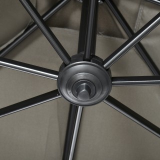 Outsunny  Ομπρέλα Κήπου με Μανιβέλα 2.5x2.5 μ με Περιστροφή 360° κα...