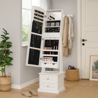 BAKAJI Κοσμηματοθήκη Καθρέφτης-Συρταριέρα με 2 Συρτάρια 44x35x163 ε... BAKAJI Κοσμηματοθήκη Καθρέφτης-Συρταριέρα με 2 Συρτάρια 44x35x163 ε...