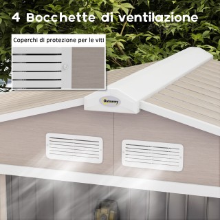 Μεταλλική Αποθήκη με Αεραγωγούς και Διπλή Συρόμενη Πόρτα 213 x 130... Μεταλλική Αποθήκη με Αεραγωγούς και Διπλή Συρόμενη Πόρτα 213 x 130...