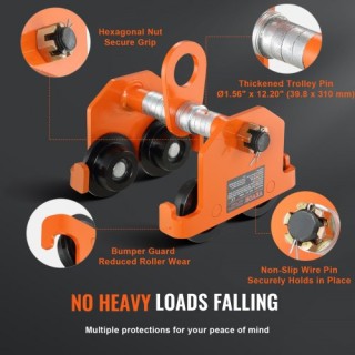 Χειροκίνητο Τρόλεϊ VEVOR 5 Τόνων για I-Beam JKFZSTXC5T451ZI9OV0 Χειροκίνητο Τρόλεϊ VEVOR 5 Τόνων για I-Beam JKFZSTXC5T451ZI9OV0