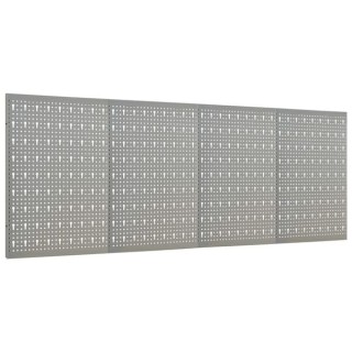 vidaXL Πλάτες Εργαλείων Τοίχου Διάτρητες 4 τεμ. 40 x 58 εκ. Ατσάλιν...