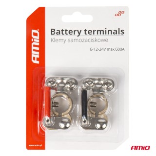 AMiO Τερματικά μπαταρίας από ορείχαλκο 2 τεμ. 600A ,03846 AMiO Τερματικά μπαταρίας από ορείχαλκο 2 τεμ. 600A ,03846