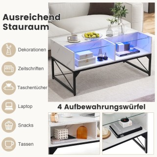 Costway Πολυλειτουργικό Τραπεζάκι LED με Ρυθμιζόμενο Φωτισμό και Απ... Costway Πολυλειτουργικό Τραπεζάκι LED με Ρυθμιζόμενο Φωτισμό και Απ...