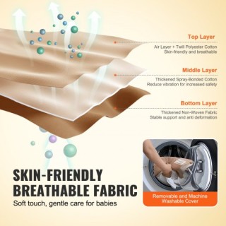 VEVOR  Πτυσσόμενο Καθισματάκι Μωρού με 2 Θέσεις Κλίσης YEYYQZCWWJJK...