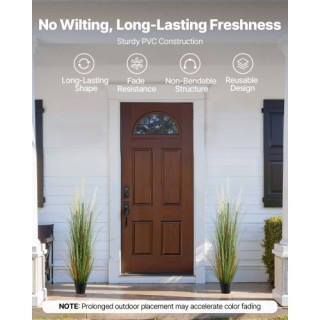 VEVOR Σετ 2 Ψεύτικα Φυτά Καλαμιού 1194mm σε Γλάστρα, Premium PVC Πρ... VEVOR Σετ 2 Ψεύτικα Φυτά Καλαμιού 1194mm σε Γλάστρα, Premium PVC Πρ...