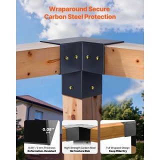 VEVOR Σετ Βραχιόνων Περγκολάς 3 & 4 Δρόμων για Κιόσκι LPJJTZ14PCS4F...