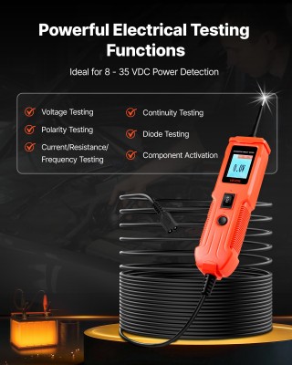 VEVOR Αυτοκινητιστικός Δοκιμαστής Κυκλωμάτων με Οθόνη TFT και Φωτισ...