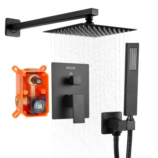 VEVOR Σετ Ντους με Οροφή και Χειριστήριο 8 σε Ματ Μαύρο BGSAZDPHSZH... VEVOR Σετ Ντους με Οροφή και Χειριστήριο 8 σε Ματ Μαύρο BGSAZDPHSZH...