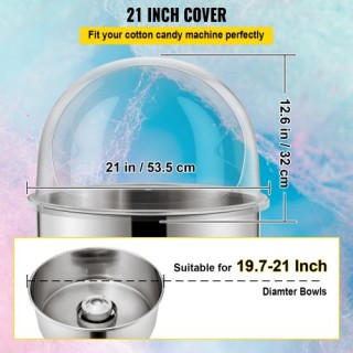 VEVOR Κάλυμμα 52cm για Μηχανή Μαλλιού της Γριάς (Μόνο Κάλυμμα) MHT... VEVOR Κάλυμμα 52cm για Μηχανή Μαλλιού της Γριάς (Μόνο Κάλυμμα) MHT...