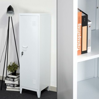 BAKAJI  Μεταλλικό ντουλάπι αποδυτηρίων με μία πόρτα και κλειδί, 3 δ...