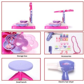 BAKAJI Καθρέφτης Μακιγιάζ Παιχνίδι για Κορίτσια με Σκαμπό Φώτα Ήχο... BAKAJI Καθρέφτης Μακιγιάζ Παιχνίδι για Κορίτσια με Σκαμπό Φώτα Ήχο...