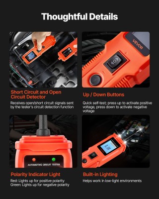 VEVOR Κιτ Δοκιμής Αυτοκινητιστικών Κυκλωμάτων με Έγχρωμη Οθόνη και ... VEVOR Κιτ Δοκιμής Αυτοκινητιστικών Κυκλωμάτων με Έγχρωμη Οθόνη και ...