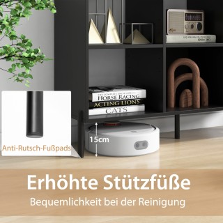 Costway Μοντέρνα Ραφιέρα με 6 Θέσεις & Υψωμένα Μεταλλικά Πόδια & Ρυ... Costway Μοντέρνα Ραφιέρα με 6 Θέσεις & Υψωμένα Μεταλλικά Πόδια & Ρυ...