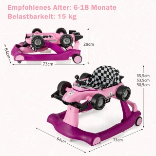 Costway Πολυλειτουργικό Περπατούρα 4 σε 1 για Μωρά με Ρυθμιζόμενο ... Costway Πολυλειτουργικό Περπατούρα 4 σε 1 για Μωρά με Ρυθμιζόμενο ...