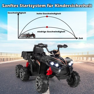 Costway  Παιδικό Quad με LED Φώτα, Μουσική και Επαναφορτιζόμενη Μπα...