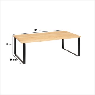 Μεταλλικό Ράφι Αποθήκευσης Μπαμπού & Μαύρο 50 x 30 cm 190113 5Five ... Μεταλλικό Ράφι Αποθήκευσης Μπαμπού & Μαύρο 50 x 30 cm 190113 5Five ...