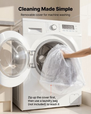 VEVOR Ορθοπεδικό Κρεβάτι Ανθρώπου 1320x860x240mm με Μνήμη Αφρού, Γκ...