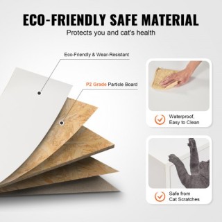 Κρυφή Ξύλινη Λεκάνη Γάτας VEVOR 57.9 Λευκή για Κατοικίδια JSDMMSPW... Κρυφή Ξύλινη Λεκάνη Γάτας VEVOR 57.9 Λευκή για Κατοικίδια JSDMMSPW...