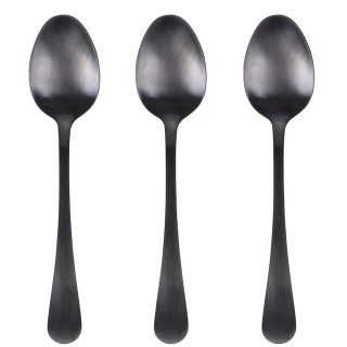 Galileo Σετ 3 Κουταλιών από Μαύρο Σατινέ Ανοξείδωτο Ατσάλι 180 5th ...