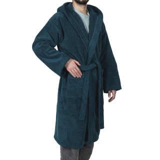 Galileo Ανδρικό πολυτελές μπουρνούζι μεγέθους L σε βαμβάκι με κουκο...