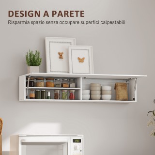 HOMCOM Κινητή Μπάνιο Τοίχου με Πόρτα με Αμορτισέρ, 2 Θήκες και Ρυθμ... HOMCOM Κινητή Μπάνιο Τοίχου με Πόρτα με Αμορτισέρ, 2 Θήκες και Ρυθμ...