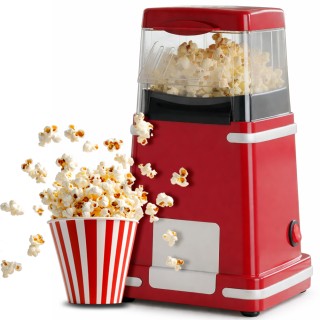 BAKAJI Μηχανή Παρασκευής Ποπ Κορν με Ζεστό Αέρα 1200W, Έτοιμα σε 3 ...