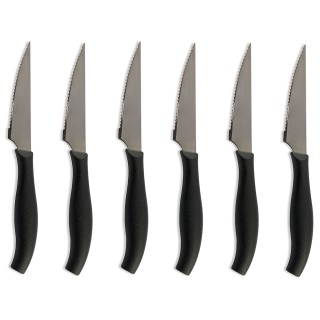 Galileo Σετ 6 Μαχαιριών Μπριζόλας με Οδοντωτή Λεπίδα από Ανοξείδωτο...