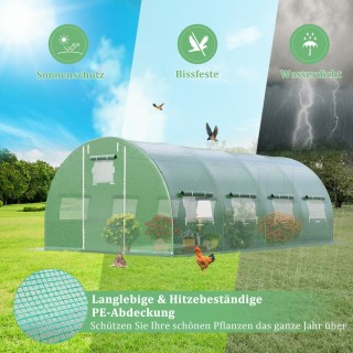 Costway Μεγάλο Περπατήσιμο Σήραγγα Θερμοκήπιο 600 x 300 x 200 cm με... Costway Μεγάλο Περπατήσιμο Σήραγγα Θερμοκήπιο 600 x 300 x 200 cm με...