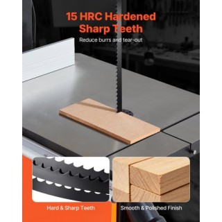 VEVOR Λεπίδα Ταινιοπρίονου 1511 mm, 6 TPI, SK5 Ανθρακοχάλυβας, 6.35...