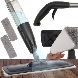 Ruhhy Σφουγγαρίστρα Μικροϊνών με Δοχείο 600ml & 2 Πλενόμενα Πανιά 2...