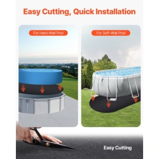 VEVOR Δυνατό Μαξιλάρι Πισίνας 12x24 ft Oval για Υπέργειες Πισίνες D...