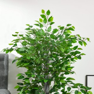 HOMCOM Τεχνητό Φυτό Ficus Ύψος 135cm με Γλάστρα για εσωτερικούς και...