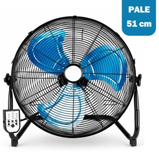 BAKAJI Ανεμιστήρας Δαπέδου με Πτερύγια 51 εκ., Τηλεχειριστήριο, Αθό...