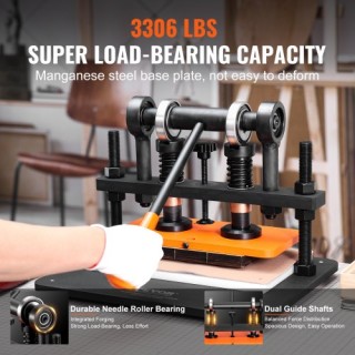 Μηχανή Κοπής Δέρματος VEVOR, Χειροκίνητη Πρέσα για Διάφορα Υλικά  S...