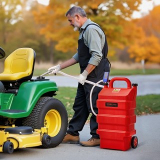 VEVOR Φορητή Δεξαμενή Καυσίμου 16 Γαλονιών με Ηλεκτρική Αντλία Μετα...