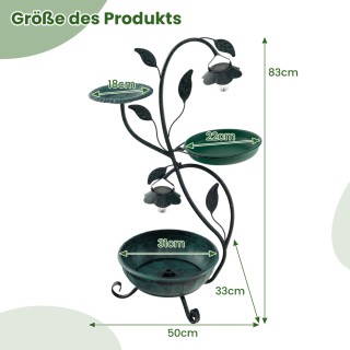 Costway Ποτίστρα πουλιών με ηλιακό φωτισμό, μπανιέρα πουλιών, ταΐσ... Costway Ποτίστρα πουλιών με ηλιακό φωτισμό, μπανιέρα πουλιών, ταΐσ...