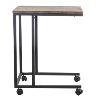 BAKAJI Σύγχρονο Τραπεζάκι 50 x 35 x 62.5 εκ. Μεταλλικό Ξύλινο με Ρό...